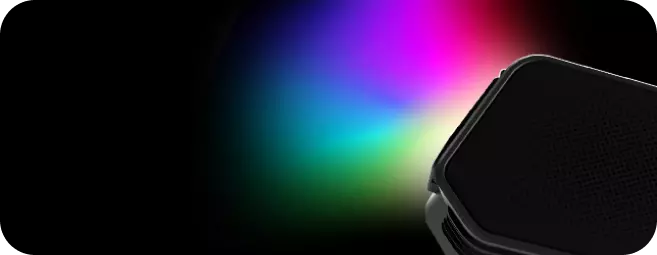 speaker with colorfull led ambience light