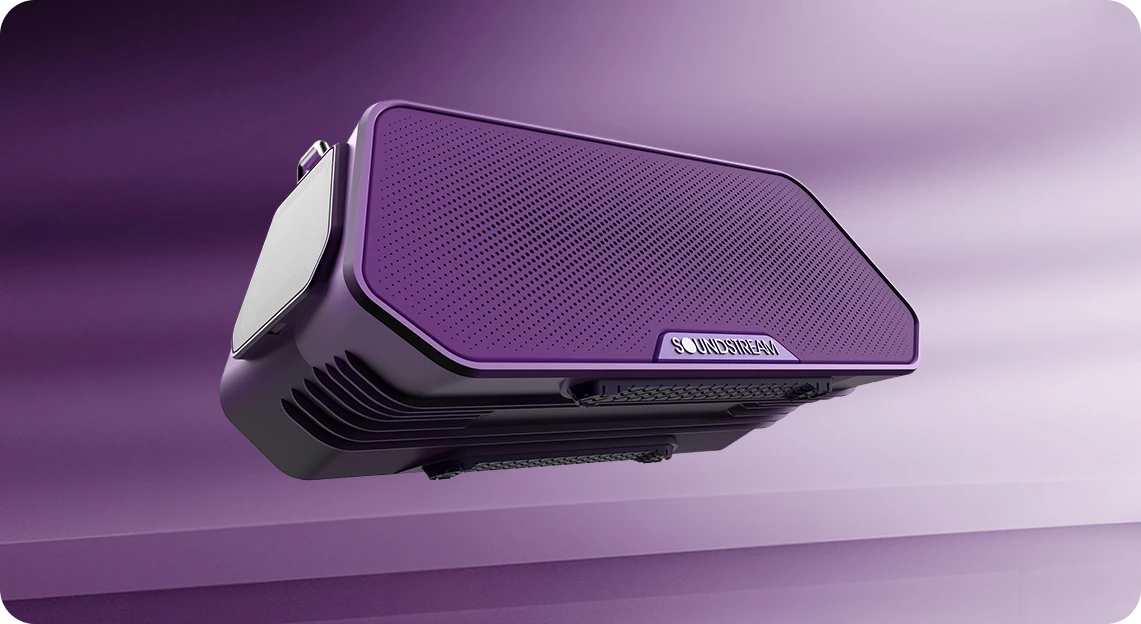 purple color sabre bluetooth speaker